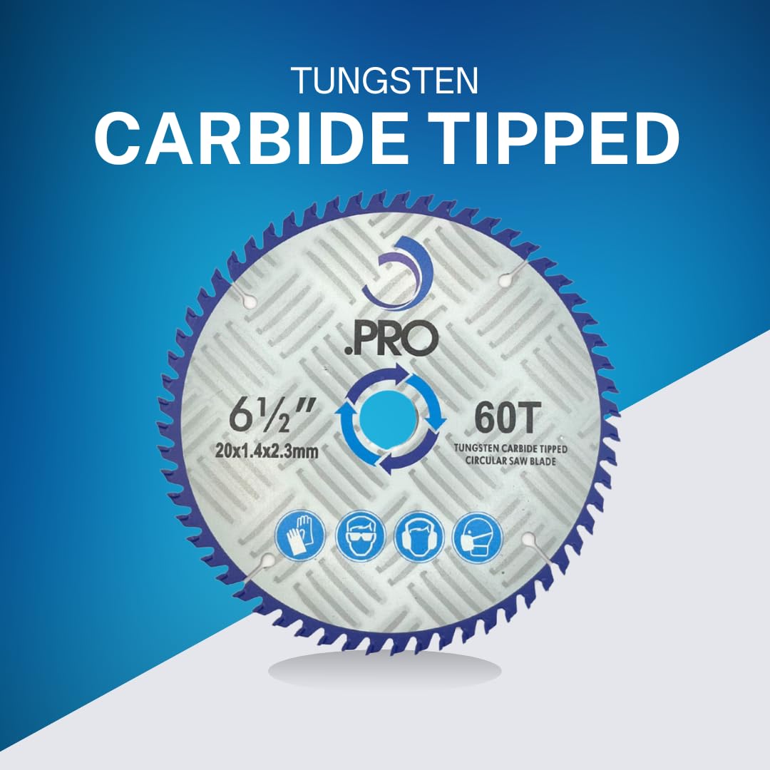 TCT Circular Saw Blade - 165mm 60T for Fast, Smooth Wood Cuts