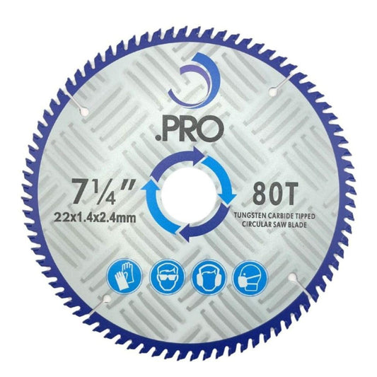 TCT Circular Saw Blade - 185mm 80T (22mm Bore + 20,16mm Reduction Rings)