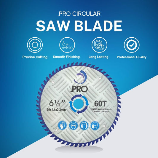 TCT Circular Saw Blade - 165mm 60T for Fast, Smooth Wood Cuts