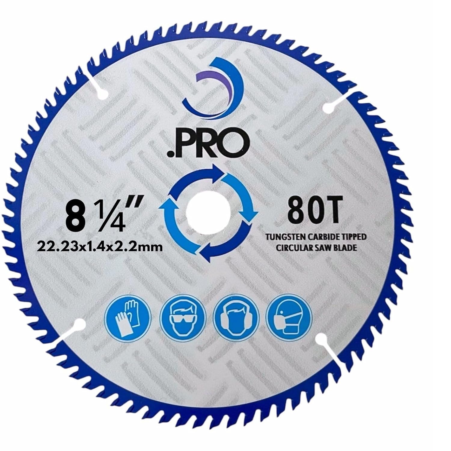 210mm 80T TCT circular saw blade with 22mm bore for wood cutting