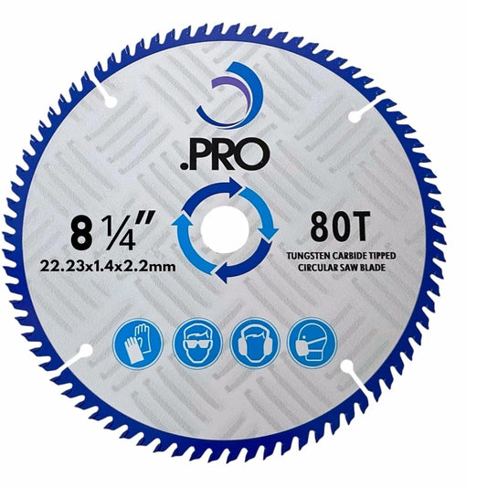 210mm 80T TCT circular saw blade with 22mm bore for wood cutting