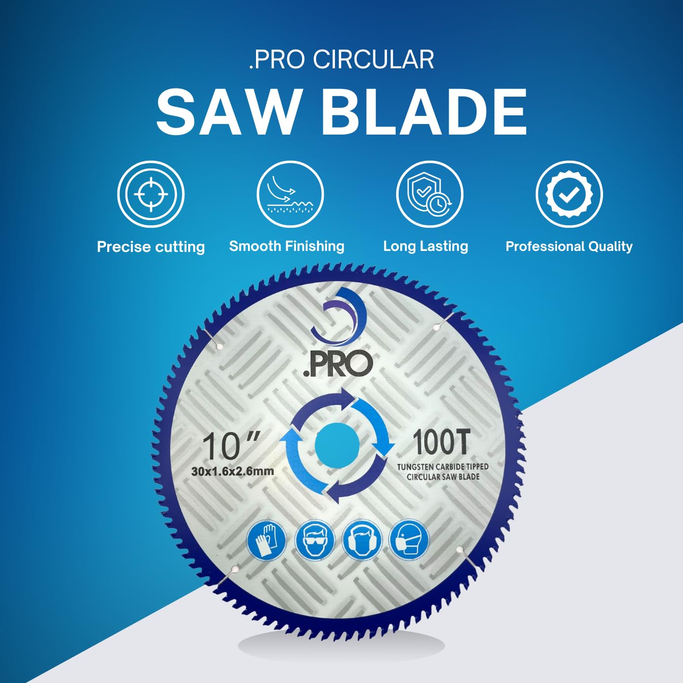 TCT Circular Saw Blade - 255mm 100T for Flawless Wood & Plywood Cuts